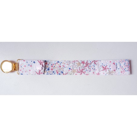 Attache sucette adelajda rose