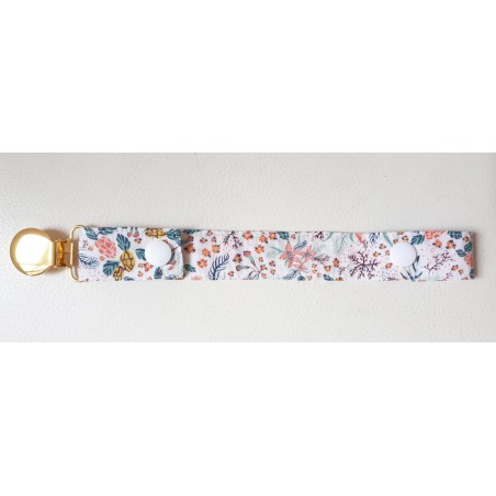 Attache sucette corail liberty