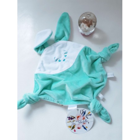 Doudou Lapinou vert pâle