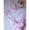Doudou Lapinou rose étoiles