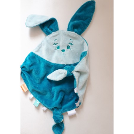 Doudou Lapinou vert émeraude