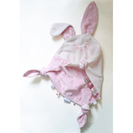 Doudou Lapinou rose pâle