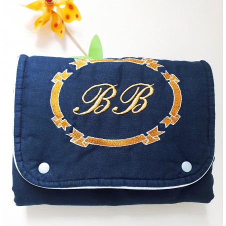 Matelas à langer marine