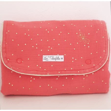 Matelas à langer corail